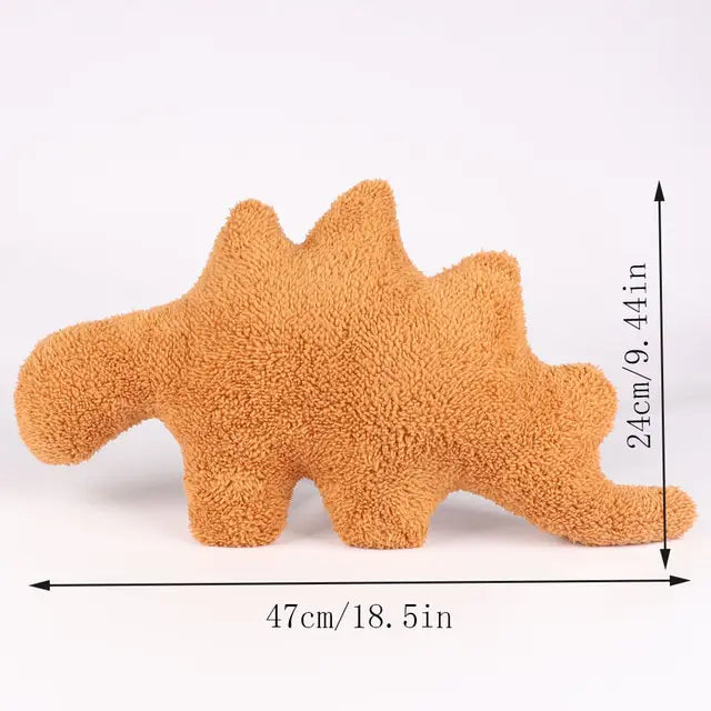 Dino Chicken Nugget Plush Pillow Stegosaurus Brontosauru Tyran Rex Pterodactyl Triceratops Dinosaur Stuffed Animal Plush For Kid